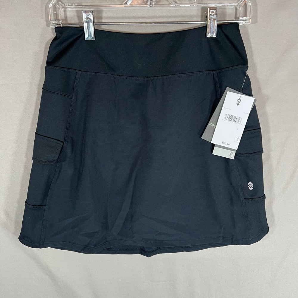 Free Country Explore Hybrid Skort Women Small Black NWT Athletic Travel Everyday
